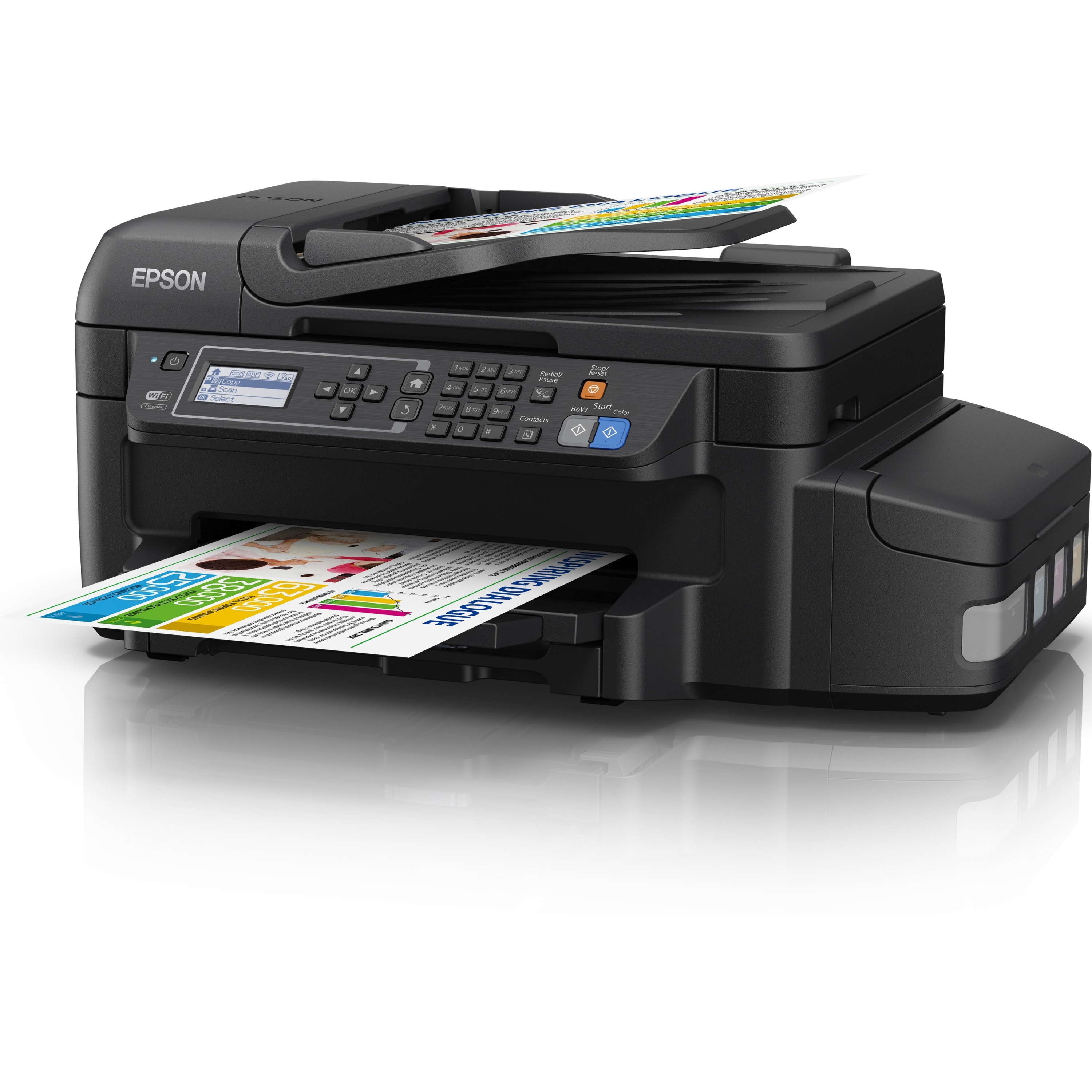 Printing :: Printers :: Multifunction Printers :: EPSON WorkForce ET-4550 Inkjet Multifunction Printer - Colour Plain Paper Print -