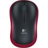 LOGITECH M185 Mouse - Wireless - Red