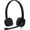 LOGITECH H151 Wired Stereo Headset - Over-the-head - Supra-aural - Black