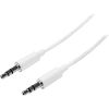 STARTECH .com Mini-phone Audio Cable for Audio Device, iPhone, iPod, iPad, Headphone - 3 m - 1 Pack