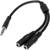 STARTECH .com Mini-phone Audio Cable for Audio Device, Headphone, Speaker, Cellular Phone, iPhone, iPad, iPod - 20 cm - 1 Pack