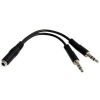 STARTECH .com Mini-phone Audio Cable for Audio Device, Headphone, Microphone - 12.95 cm - 1 Pack