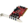 STARTECH .com USB Adapter - PCI - Plug-in Card - Red