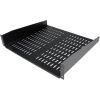 STARTECH .com 2U 482.60 mm Wide Rack Shelf - Black