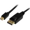 STARTECH .com Mini DisplayPort/DisplayPort A/V Cable for Monitor, Audio/Video Device, Projector, Notebook, TV - 3 m - Shielding - 1 Pack