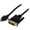STARTECH .com HDMI/DVI Video Cable for Video Device, Tablet PC, Cellular Phone, Projector - 3 m - Shielding - 1 Pack