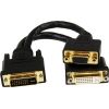 STARTECH .com DVI/VGA Video Cable for Video Device, Monitor, Projector - 20.32 cm - Shielding - 1 Pack