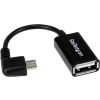 STARTECH .com USB Data Transfer Cable for Cellular Phone, Tablet, Digital Text Reader, Keyboard/Mouse, Flash Drive - 12.70 cm - Shielding - 1 Pack