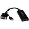 STARTECH .com VGA/HDMI/USB A/V Cable for Audio/Video Device - 1 Pack