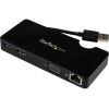 STARTECH .com USB3SMDOCKHV USB Docking Station for Notebook - Black