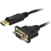 COMSOL DisplayPort/VGA Video Cable for Monitor, PC, Video Device - 20 cm