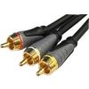 COMSOL Composite/RCA A/V Cable for TV, Monitor, DVD, Blu-ray Player, Home Theater System, Stereo Receiver, Audio/Video Device - 50 cm