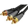 COMSOL Composite/RCA A/V Cable for TV, Monitor, DVD, Blu-ray Player, Home Theater System, Stereo Receiver, Audio/Video Device - 2 m