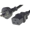 COMSOL Standard Power Cord - 1 m Length - Australia Power - IEC 60320 C19