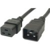 COMSOL Power Extension Cable - 50 cm Length - IEC 60320 C19 - IEC 60320 C20