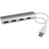 STARTECH .com USB Hub - USB - External - Silver, White