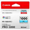 CANON LUCIA PRO PFI-1000 PC Ink Cartridge - Photo Cyan