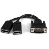 STARTECH .com DMS-59/DisplayPort A/V Cable for Audio/Video Device, Monitor, Graphics Card - 20.32 cm - Shielding - 1 Pack