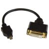 STARTECH .com HDMI/DVI Video Cable for Monitor, Projector, Phone, Notebook - 20.32 cm - Shielding - 1 Pack