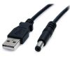 STARTECH .com Adapter Cord - 2 m Length - USB - Barrel Connector