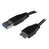 STARTECH .com USB Data Transfer Cable for Hard Drive, Card Reader, Portable Hard Drive, Smartphone, Tablet, Notebook - 15.24 cm - Shielding - 1 Pack