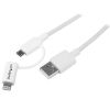 STARTECH .com Lightning/USB Data Transfer Cable for iPhone, iPod, iPad, Tablet - 1 m - Shielding - 1 Pack