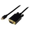 STARTECH .com Mini DisplayPort/VGA Video Cable for Video Device, Ultrabook, Notebook, Projector, Monitor, TV - 4.57 m - 1 Pack