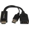 STARTECH .com DisplayPort/HDMI/USB A/V Cable for Ultrabook, Blu-ray Player, Camera, Monitor, Projector, Gaming Console, Audio/Video Device, Workstation, TV - 22.10 cm - 1 Pack