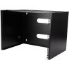 STARTECH .com 8U 449.58 mm Wide Wall Mountable Rack Frame for Patch Panel, LAN Switch - Black