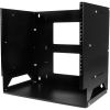 STARTECH .com 8U 452.12 mm Wide x 457.20 mm Deep Rack Frame for Server, A/V Equipment, LAN Switch, Patch Panel - Black