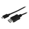 STARTECH .com DisplayPort/USB AV/Data Transfer Cable for Audio/Video Device, Monitor, Projector, MacBook, Chromebook, HDTV - 1 m - 1 Pack