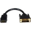 STARTECH .com DVI/HDMI Video Cable for Video Device, Notebook - 20.32 cm - Shielding - 1 Pack