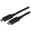 STARTECH .com USB Data Transfer Cable for Chromebook, Notebook, MacBook, Docking Station, Monitor - 1.01 m - Shielding - 1 Pack