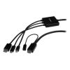 STARTECH .com HDMI/Mini DisplayPort/USB AV/Data Transfer Cable for Projector, Notebook - 2.01 m - 1 Pack