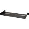 STARTECH .com 1U High x 482.60 mm Wide Rack-mountable Rack Shelf for Server, A/V Equipment - Black