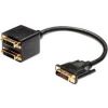 COMSOL DVI-D Video Cable Adapter for Monitor - 15 cm