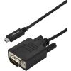 STARTECH .com USB/VGA Video Cable for Chromebook, Projector, Monitor, Video Device, MacBook, Workstation - 3 m - 1 Pack