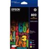 EPSON DURABrite Ultra 802 Original Ink Cartridge Value Pack - CMYK