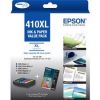 EPSON Claria Premium 410XL Original Ink Cartridge/Paper Kit Value Pack - Photo Black, Black, Magenta, Yellow, Cyan