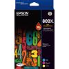 EPSON DURABrite Ultra 802XL Original Ink Cartridge Value Pack - Cyan, Magenta, Yellow