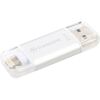 TRANSCEND JetDrive Go 300 32 GB Lightning, USB 3.1 Flash Drive - Silver