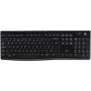 LOGITECH K270 Keyboard - Wireless Connectivity - RF - Black