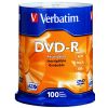 Verbatim DVD Recordable Media - DVD-R - 16x - 4.70 GB - 100 Pack Spindle