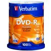 Verbatim DVD Recordable Media - DVD-R - 16x - 4.70 GB - 100 Pack Spindle