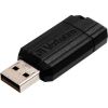 Verbatim PinStripe 128 GB USB 2.0 Flash Drive - Black