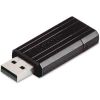 Verbatim PinStripe 16 GB USB Flash Drive - Black - 1 Pack