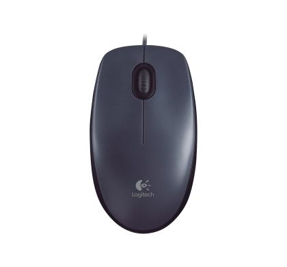 LOGITECH M90 Mouse - Optical - Cable - Black