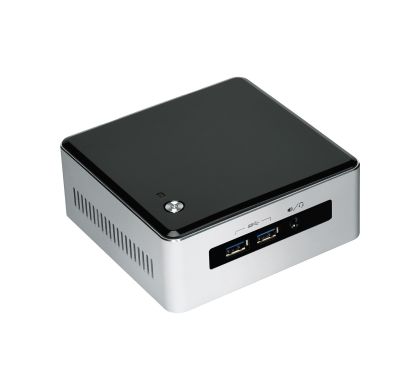 Intel NUC5I5MYHE Desktop Computer - Intel Core i5 i5-5300U 2.30 GHz - Silver, Black