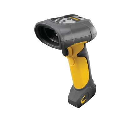 ZEBRA DS3508-ER Handheld Barcode Scanner - Cable Connectivity - Black, Yellow Left