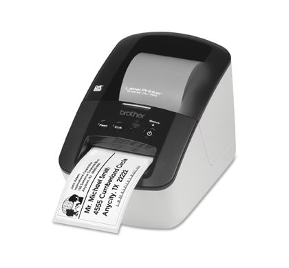 Brother QL-700 Direct Thermal Printer - Monochrome - Desktop - Label Print Left